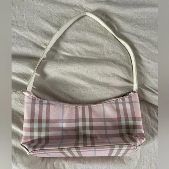 Burberry Blue Label Pink Nova Check Shoulder Bag Y2K Coquette - Picture 5 of 9